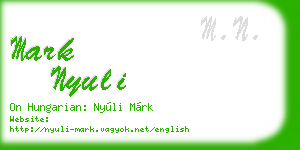 mark nyuli business card